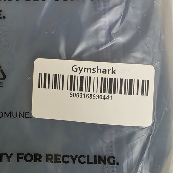 Gymshark Apex Seamless Leggings Womens Medium Blue Gray High Waist Workout Yoga - Picture 4 of 6